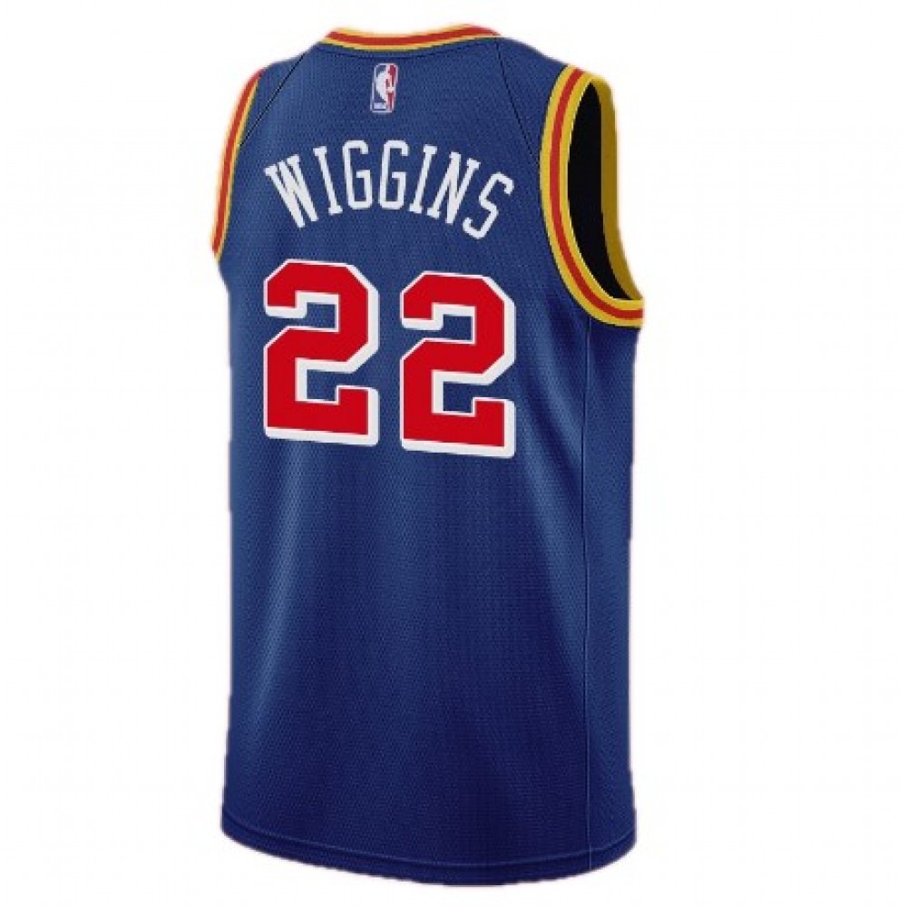 Men's Golden State Warriors Andrew Wiggins #22 Blue 2021/22 75th Anniversary Jersey- Classic Edition-Pro Kit Vault | Brand New 26/27 Sports Jerseys